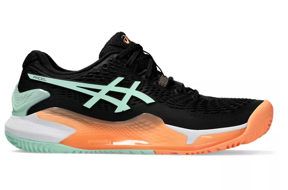 Women's Gel-Resolution 9 Padel - BLACK/MINT TINT