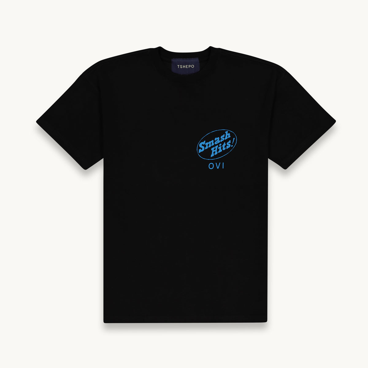 OVI VINYL T-SHIRT BLACK