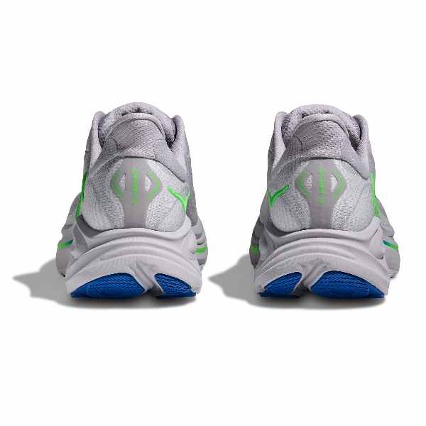 Hoka Clifton 10 Ash Grey Neon Green