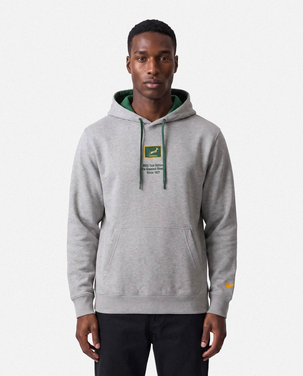 Springboks Nike Bokke Rugby's Greatest Rivalry Pullover Hoodie Dark Grey Heather
