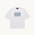 DENIM PATCH OVERSIZED SS TEE WHITE