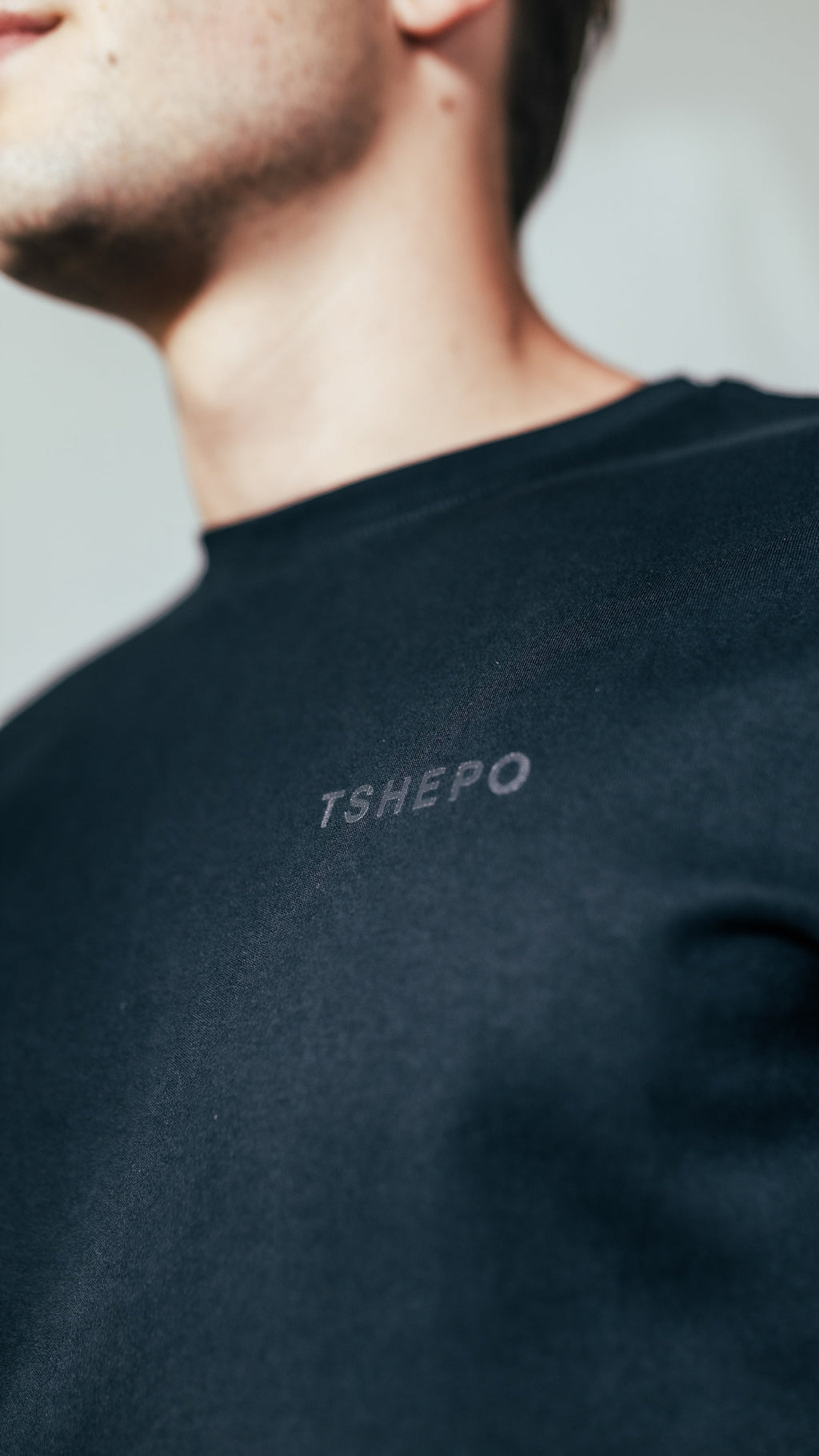 WORDMARK T-SHIRT, BLACK ON BLACK