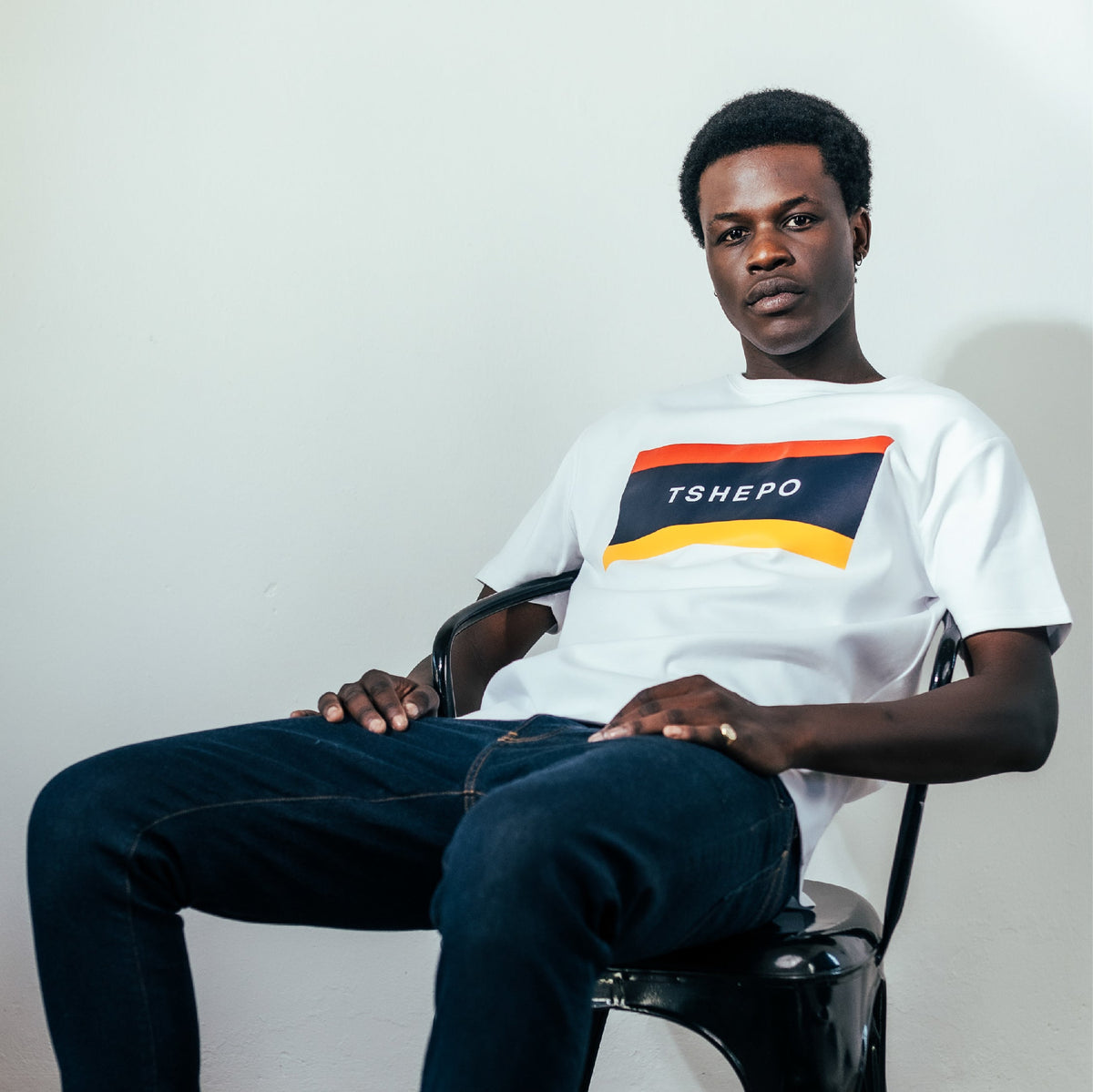 TSHEPO FLAGSHIP WHITE T-SHIRT