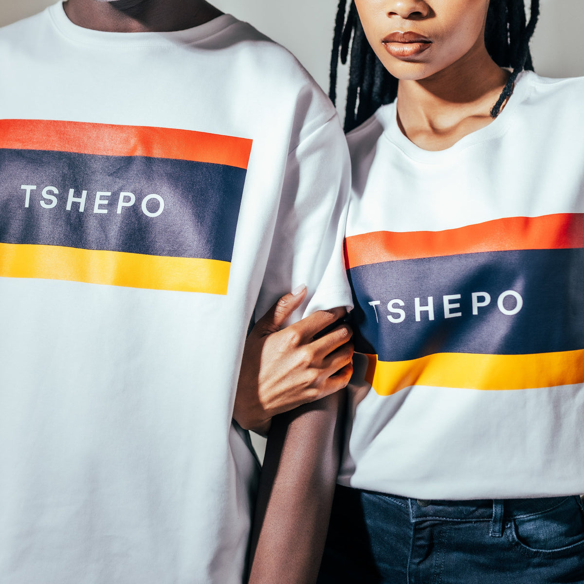 TSHEPO FLAGSHIP WHITE T-SHIRT