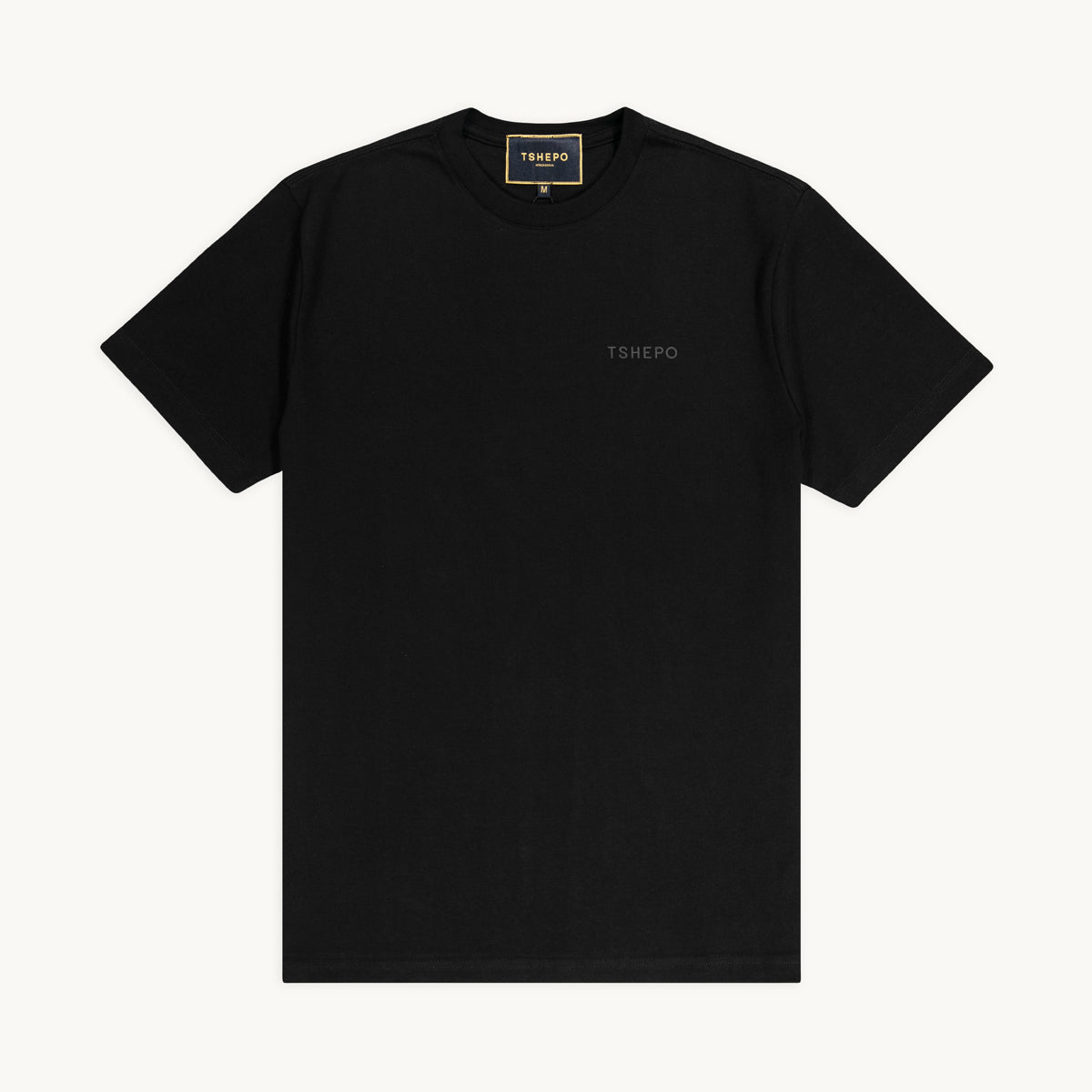 WORDMARK T-SHIRT, BLACK ON BLACK