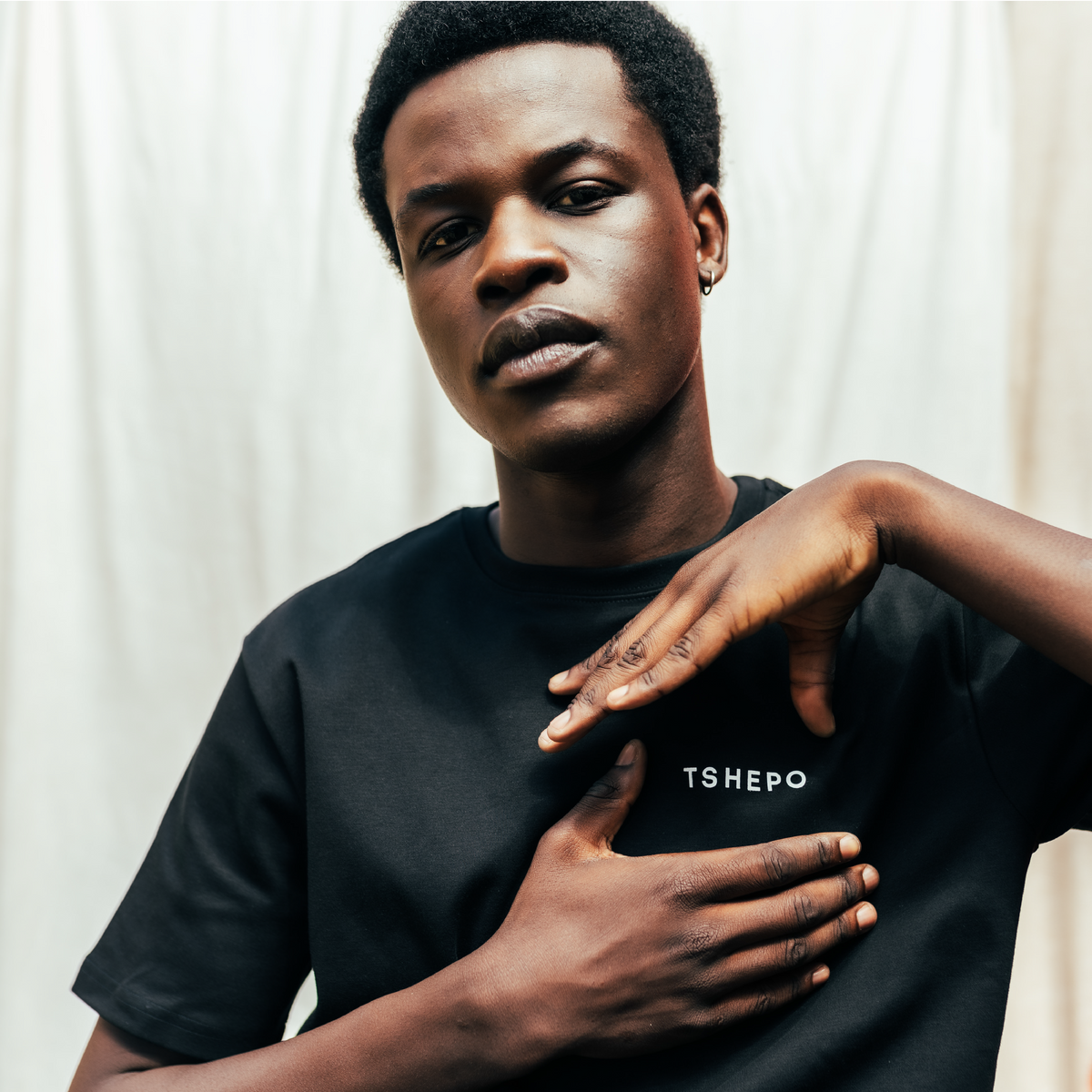 WORDMARK T-SHIRT, BLACK
