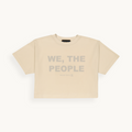 WE THE PEOPLE | CROPPED OATMEAL T-SHIRT