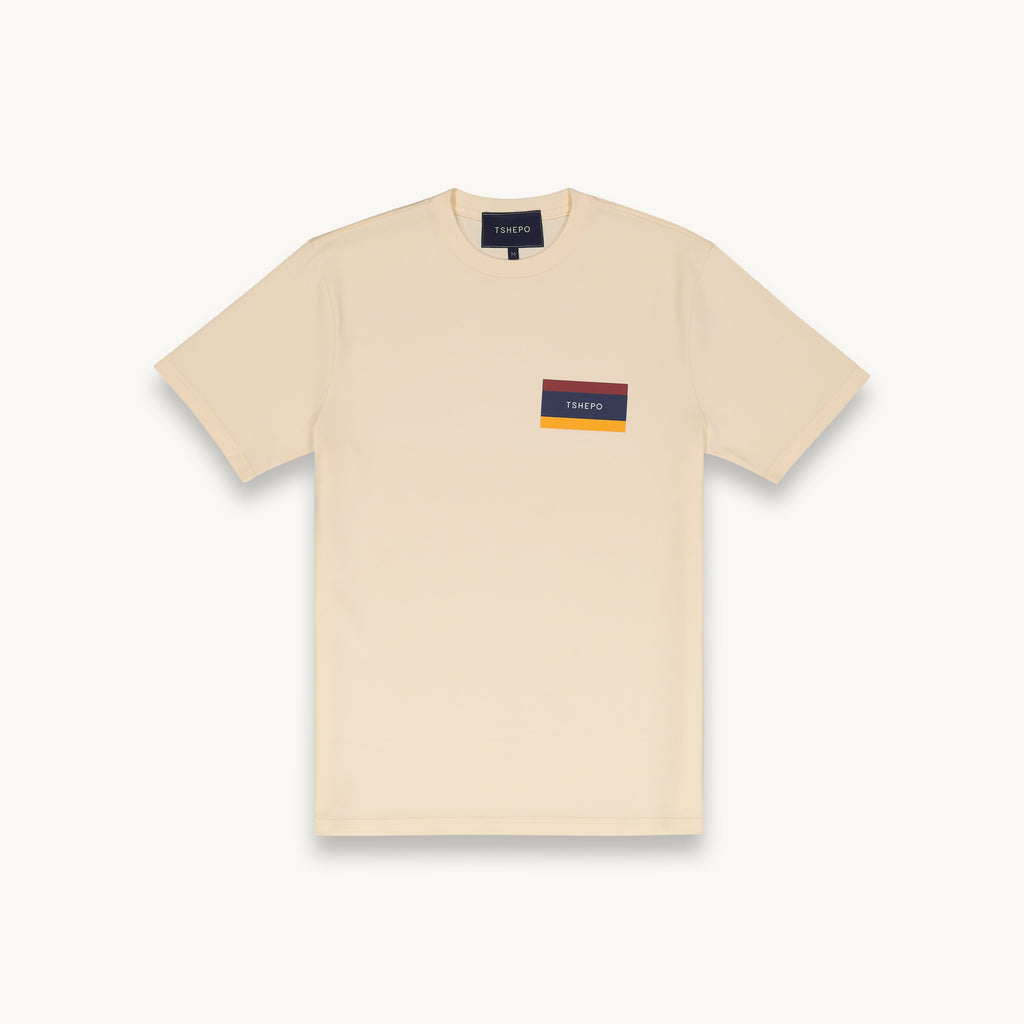 TSHEPO FLAGSHIP IVORY T-SHIRT