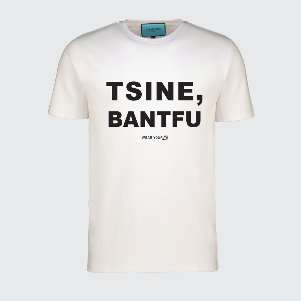 TSINE, BANTFU T-SHIRT, WHITE