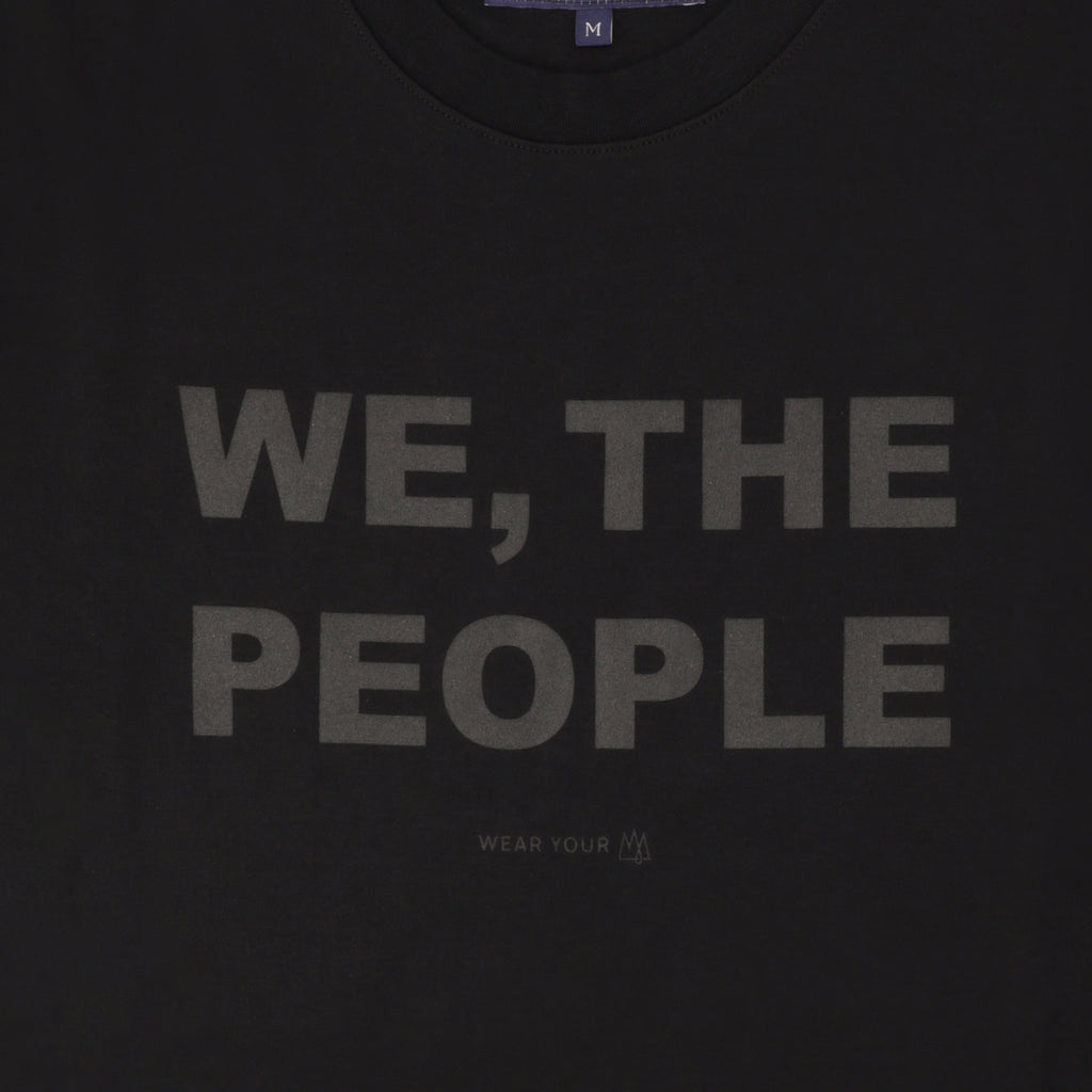 TSHEPO WE, THE PEOPLE T-SHIRT, DOUBLE BLACK