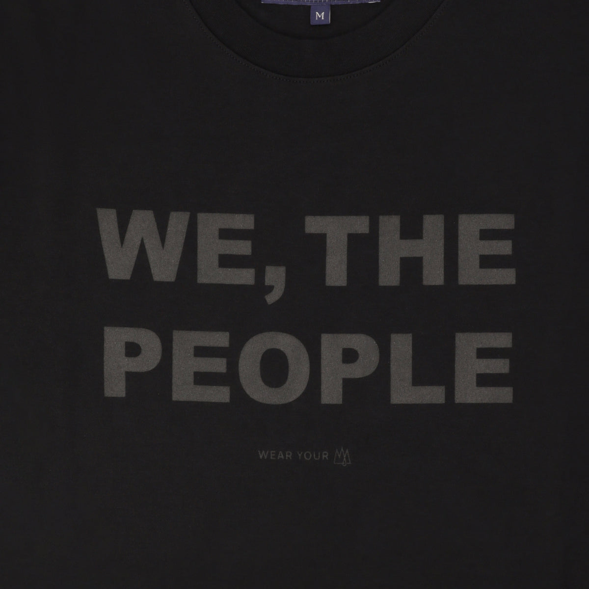 TSHEPO WE, THE PEOPLE T-SHIRT, DOUBLE BLACK
