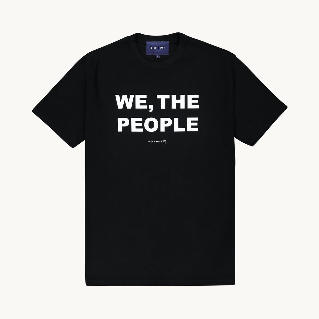 WE THE PEOPLE T-SHIRT, BLACK
