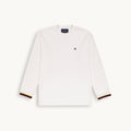 FLAG CUFF MONARCH LONG SLEEVE T-SHIRT WHITE