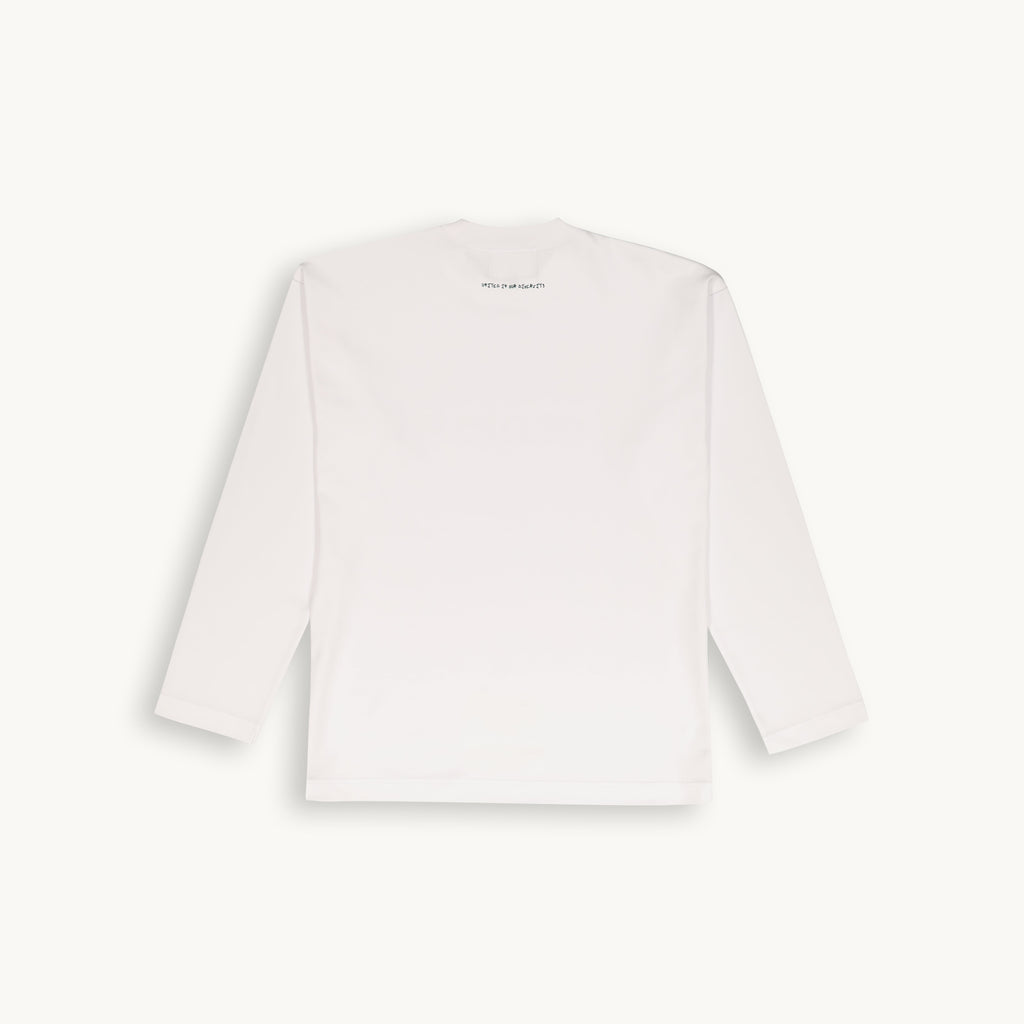 WE, THE PEOPLE LONG SLEEVE T-SHIRT - WHITE