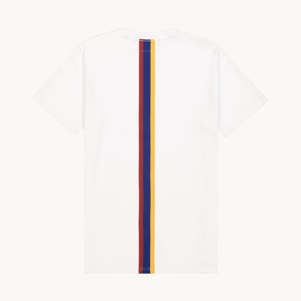 FLAG STRIPE WHITE T-SHIRT