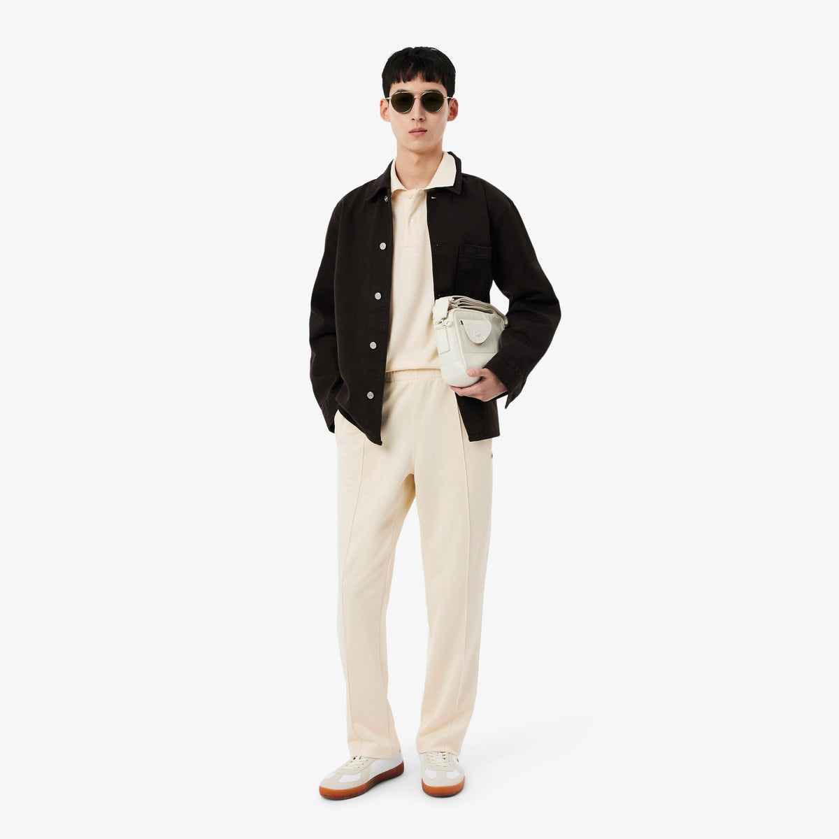 Trim Accent Piqué Sweatpants