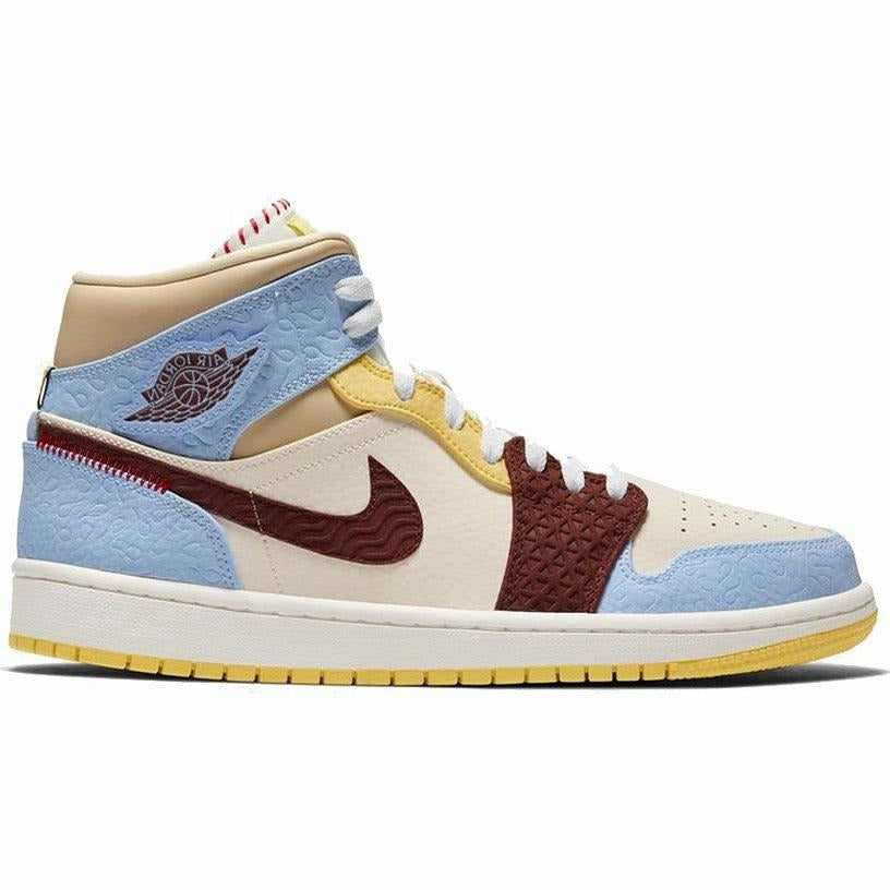 NIKE AIR JORDAN 1 MID SE MAISON CHATEAU ROUGE FEARLESS