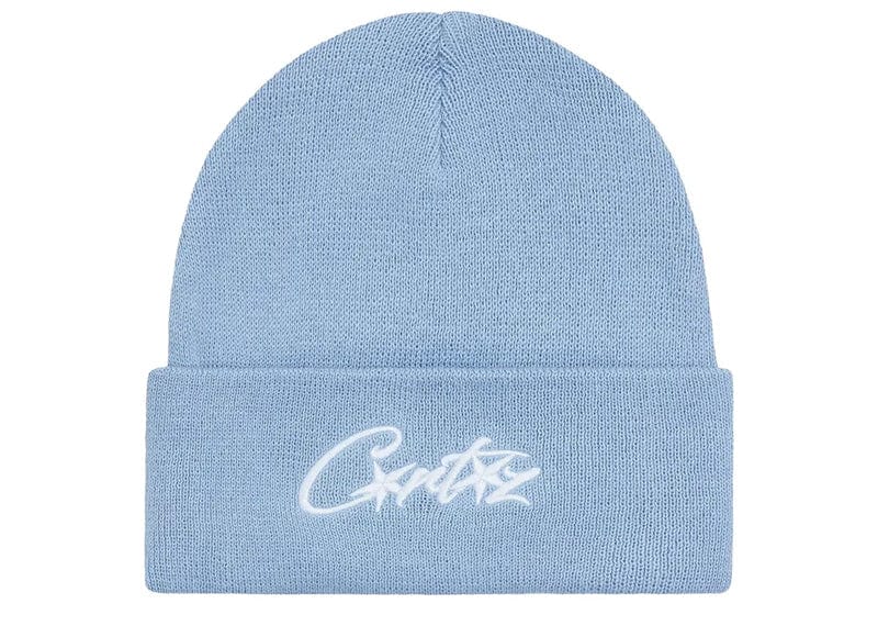 Corteiz Allstarz Folded Beanie Baby Blue