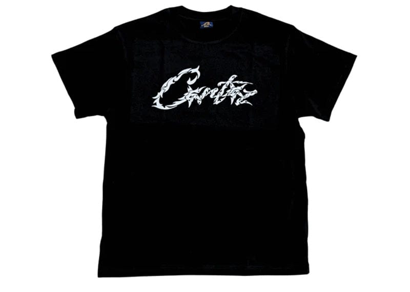Corteiz Fiery Logo Tee Black