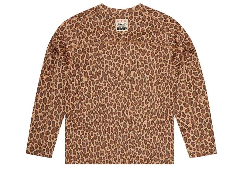 Corteiz HMP Mesh Panel Jersey LS Leopard