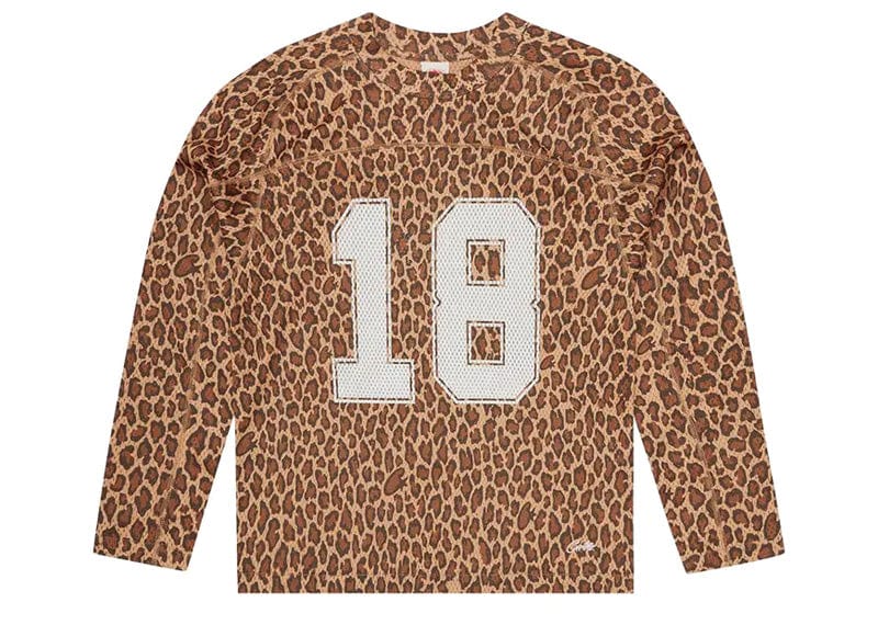 Corteiz HMP Mesh Panel Jersey LS Leopard