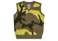Corteiz Mohair Knit Vest Gutta Camo