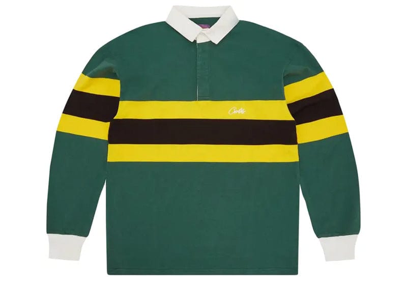 Corteiz Rugby Shirt Forest Green