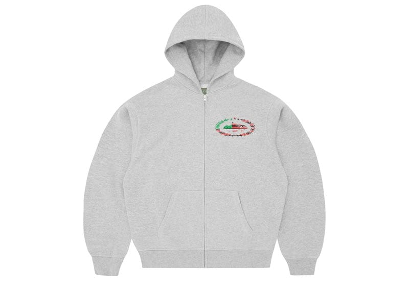 Corteiz x Denim Tears Cortears Royale Zip Hoodie Heather Grey