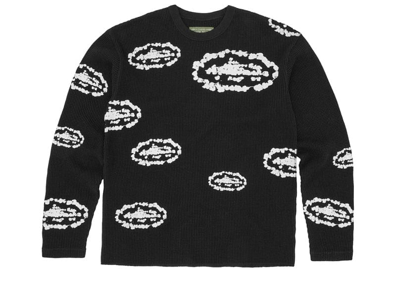 Corteiz x Denim Tears Island Wreath Waffle Thermal Black