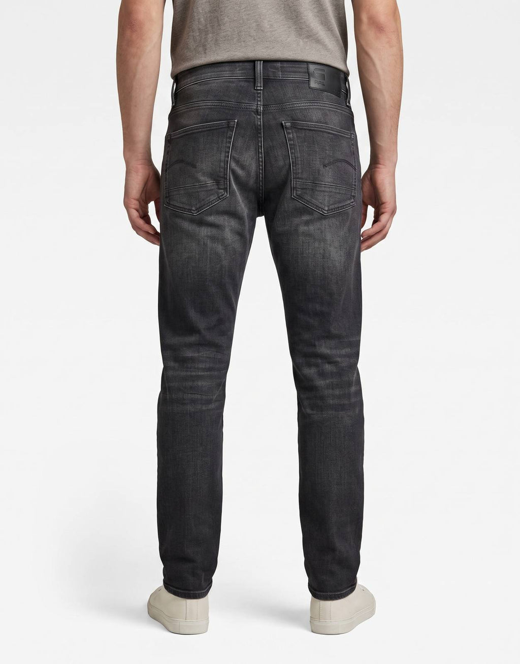 G-Star RAW 3301 Slim Worn in Ripped Black Jeans