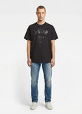 G-Star RAW 89 Back Loose Black Graphic T-Shirt