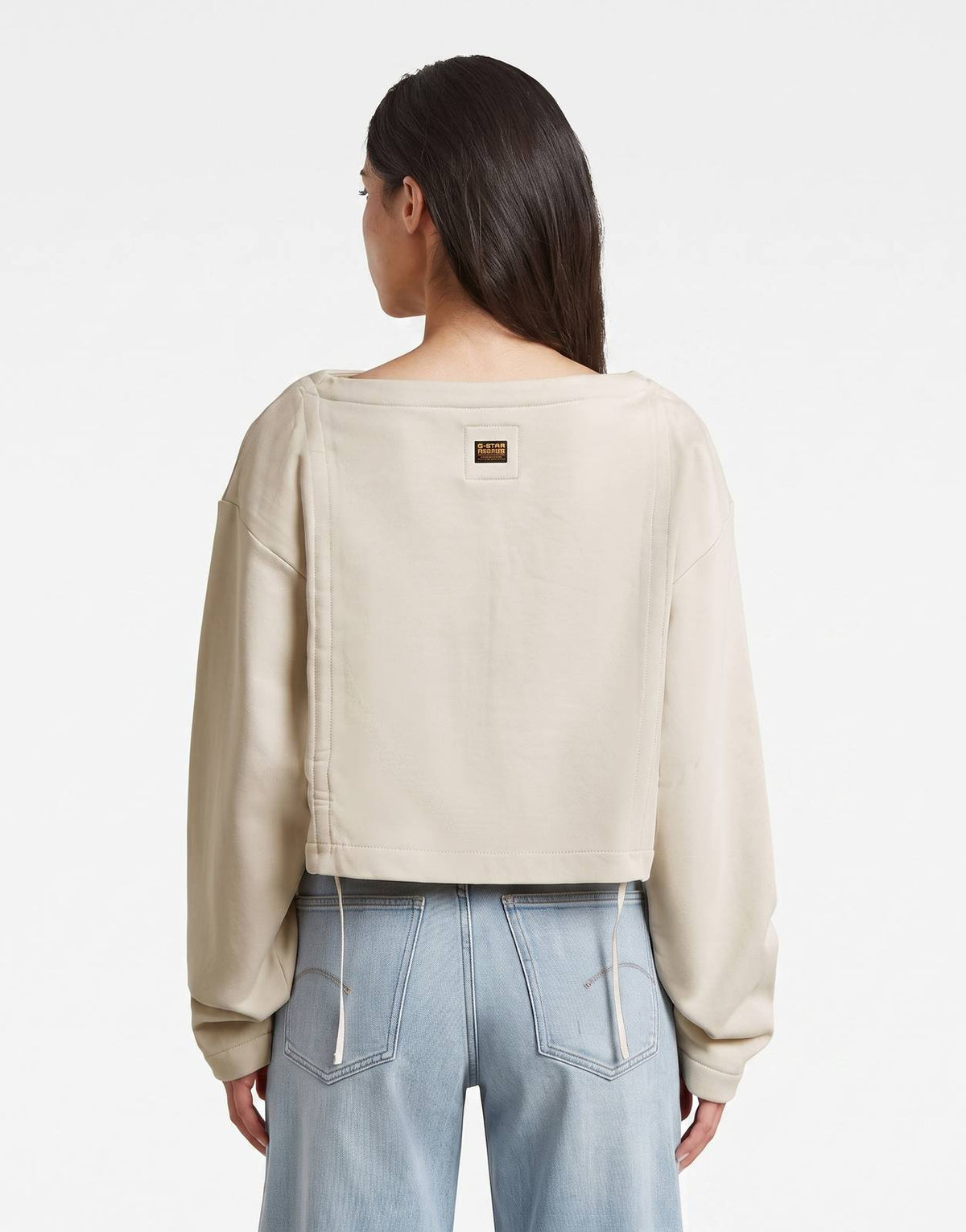 G-Star RAW Adjustable Strings Whitebait Sweatshirt