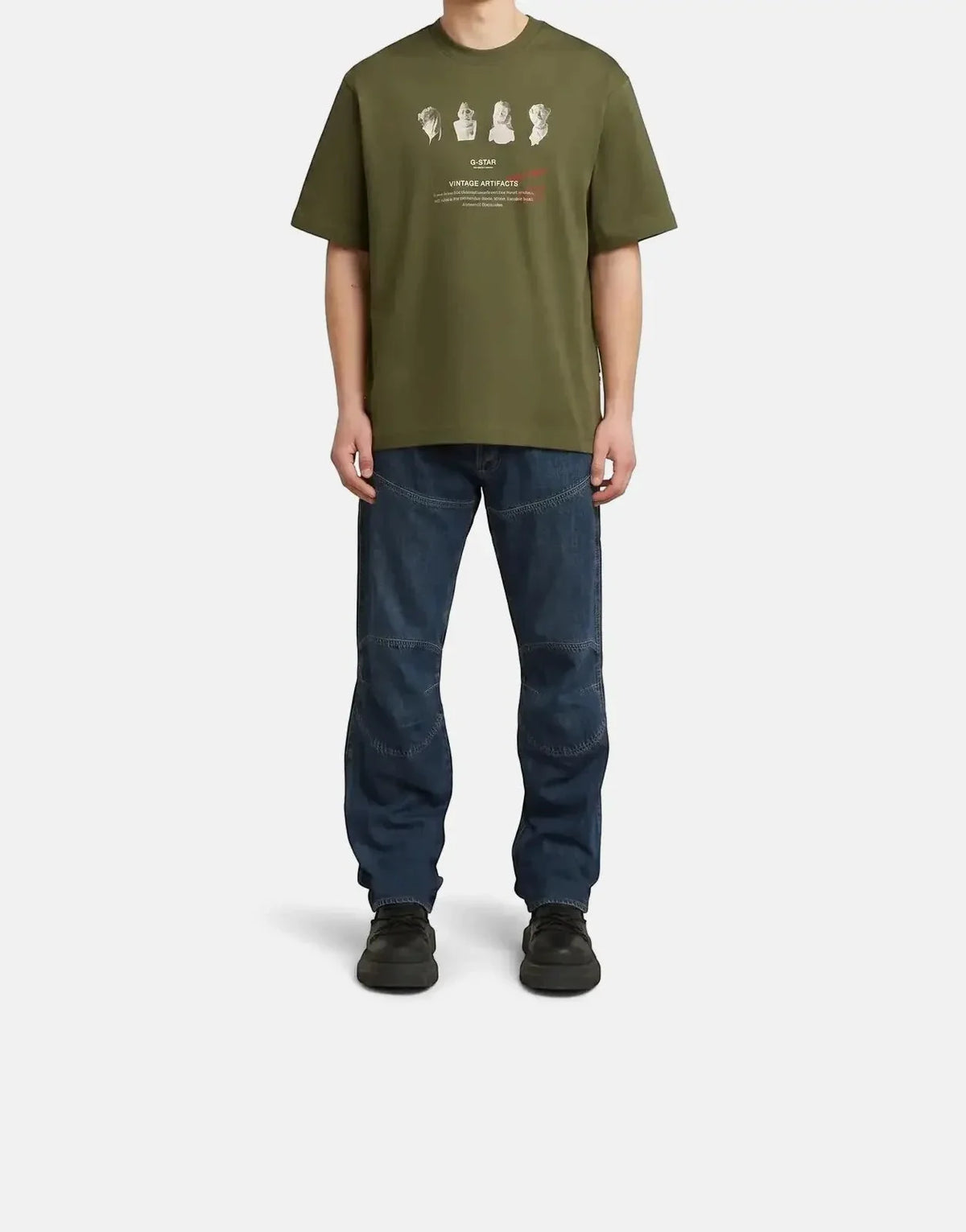 G-Star RAW Artifacts Boxy Shadow Olive T-Shirt