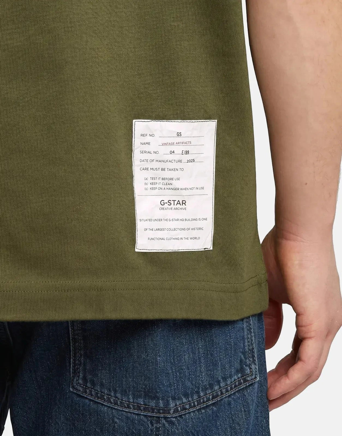 G-Star RAW Artifacts Boxy Shadow Olive T-Shirt