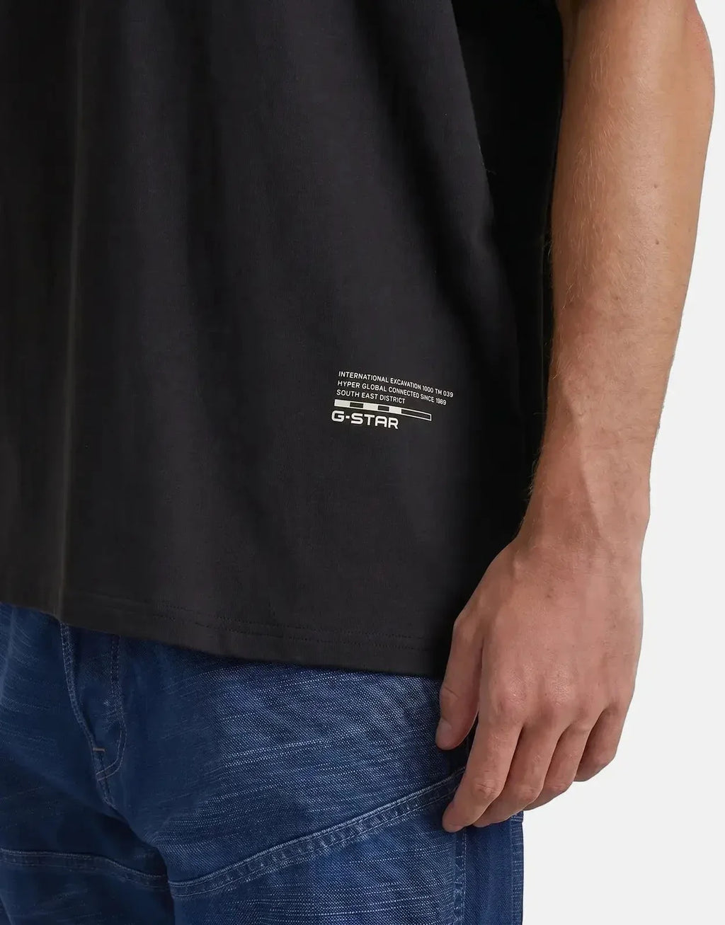 G-Star RAW Back Applique Relaxed Black T-Shirt