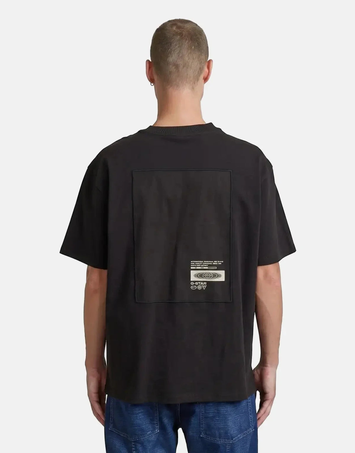 G-Star RAW Back Applique Relaxed Black T-Shirt