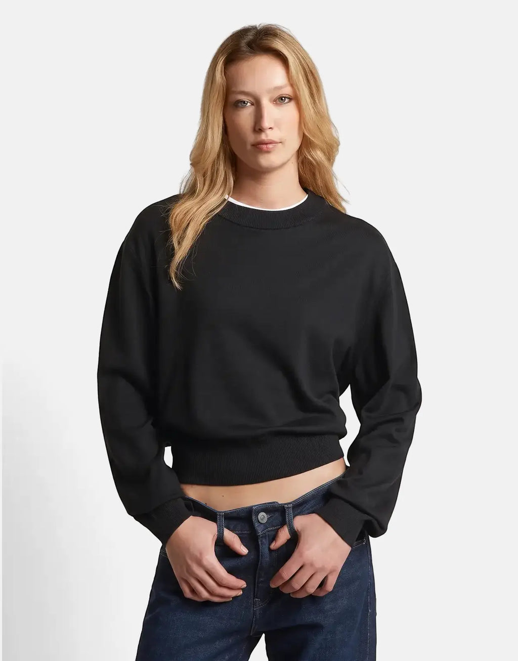 G-Star RAW Boxy Knit Dk Black