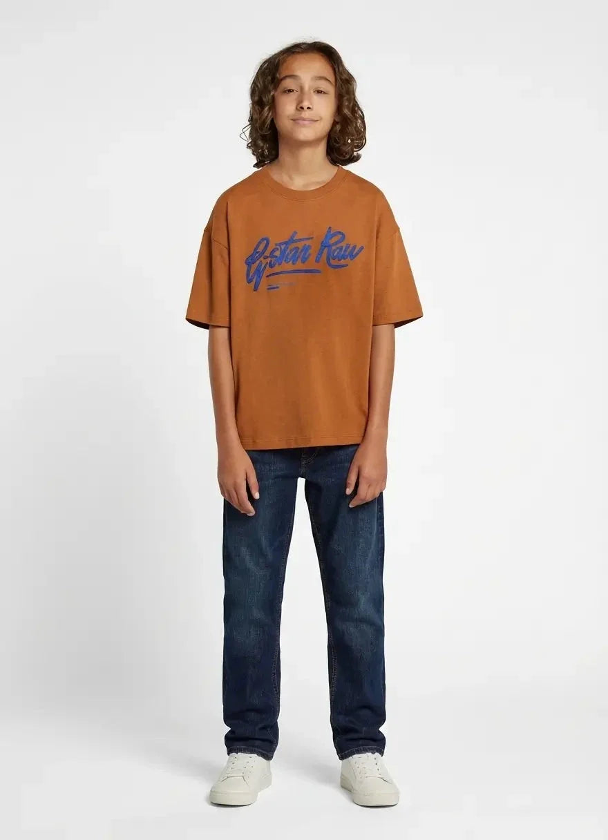 G-Star RAW Boys Mocha Bisque Boxy T-Shirt