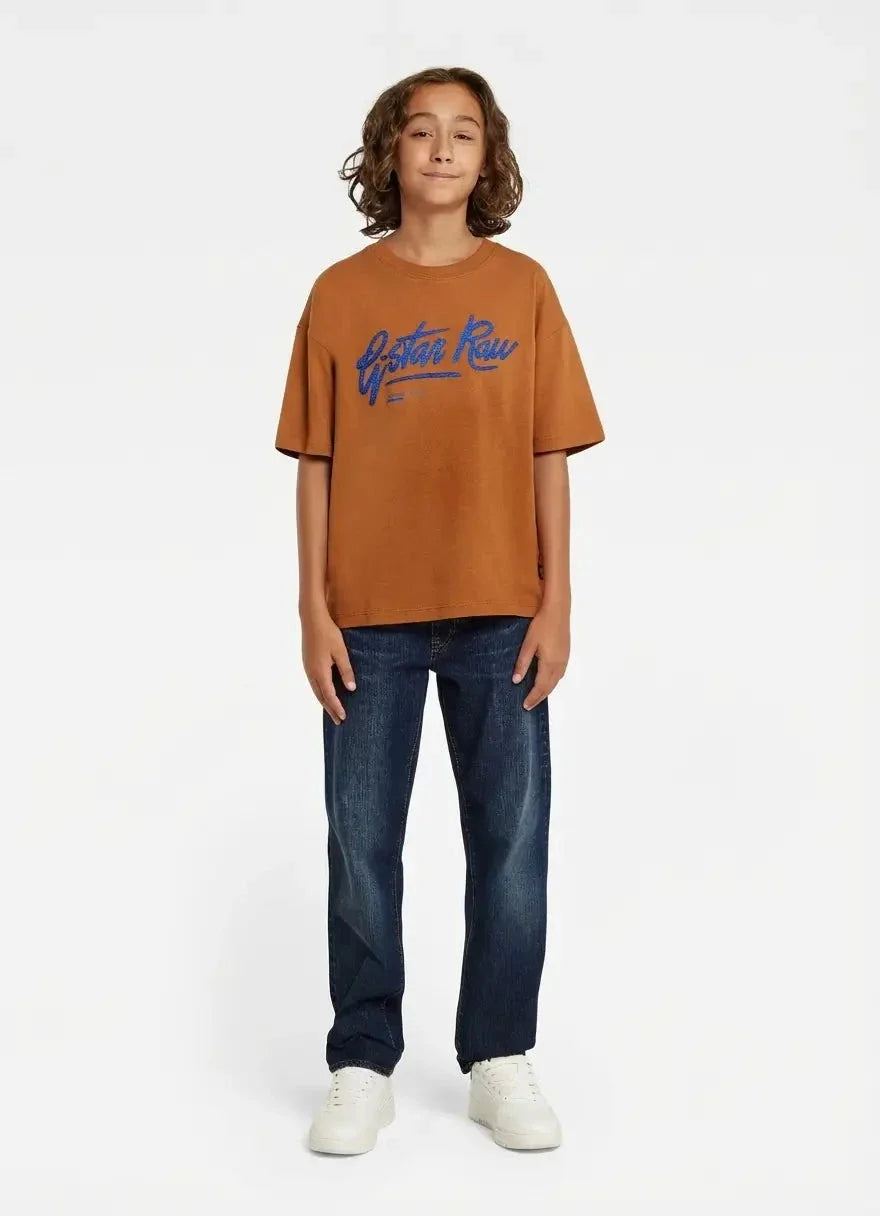 G-Star RAW Boys Mocha Bisque Boxy T-Shirt