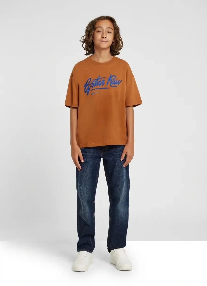 G-Star RAW Boys Mocha Bisque Boxy T-Shirt