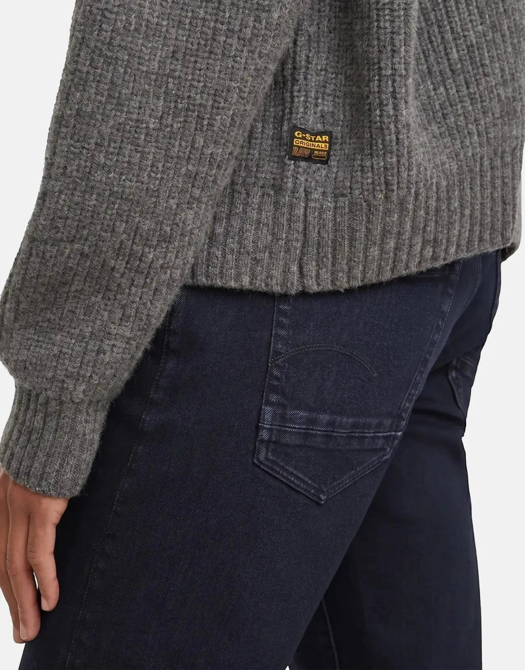 G-Star RAW Cable Cropped Cardi Granite knitwear