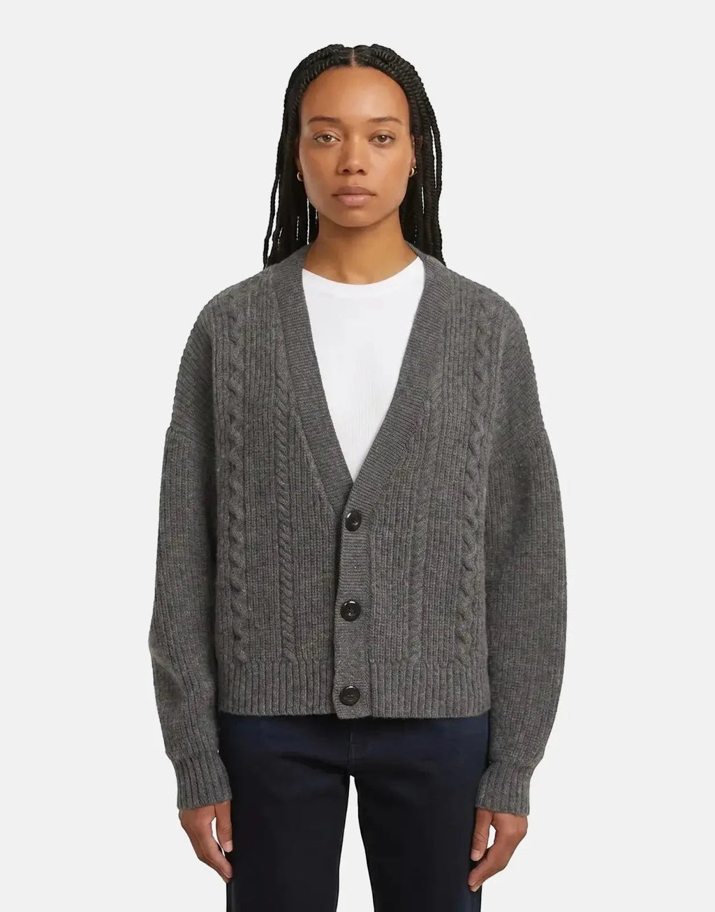 G-Star RAW Cable Cropped Cardi Granite knitwear