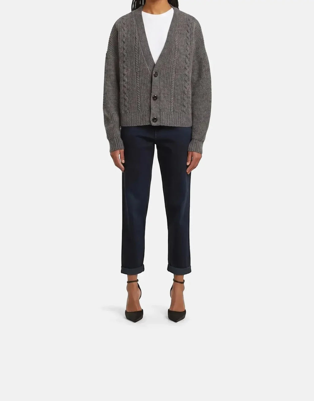 G-Star RAW Cable Cropped Cardi Granite knitwear