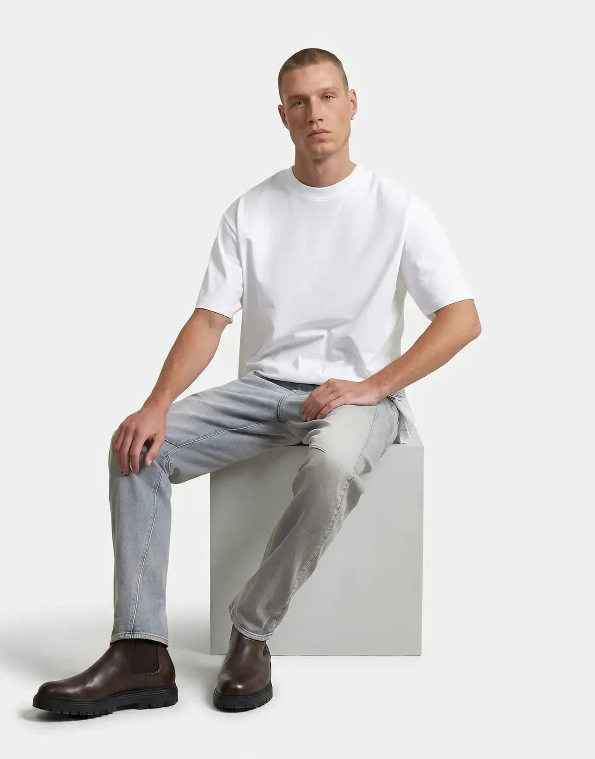G-Star RAW Contor 3D Slim Faded Mechanical Grey Jeans