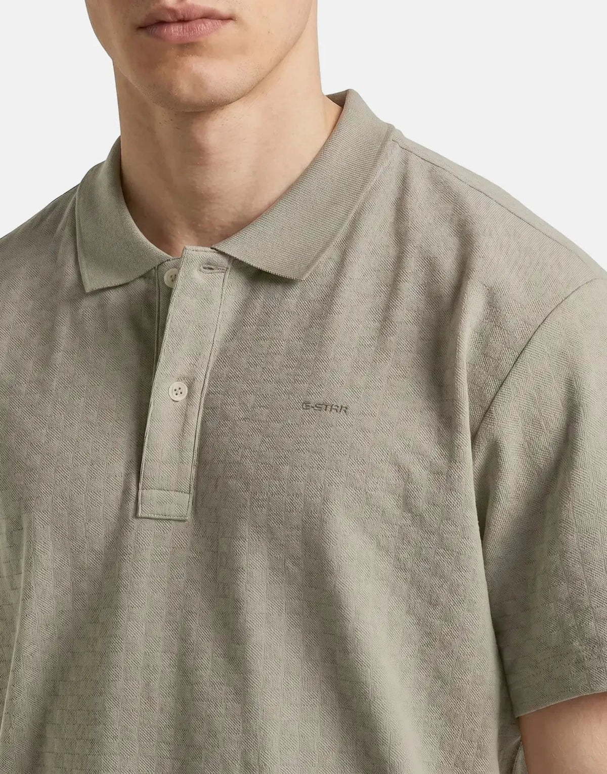 G-Star RAW Core Regular Jacquard Elephant Skin Polo Shirt