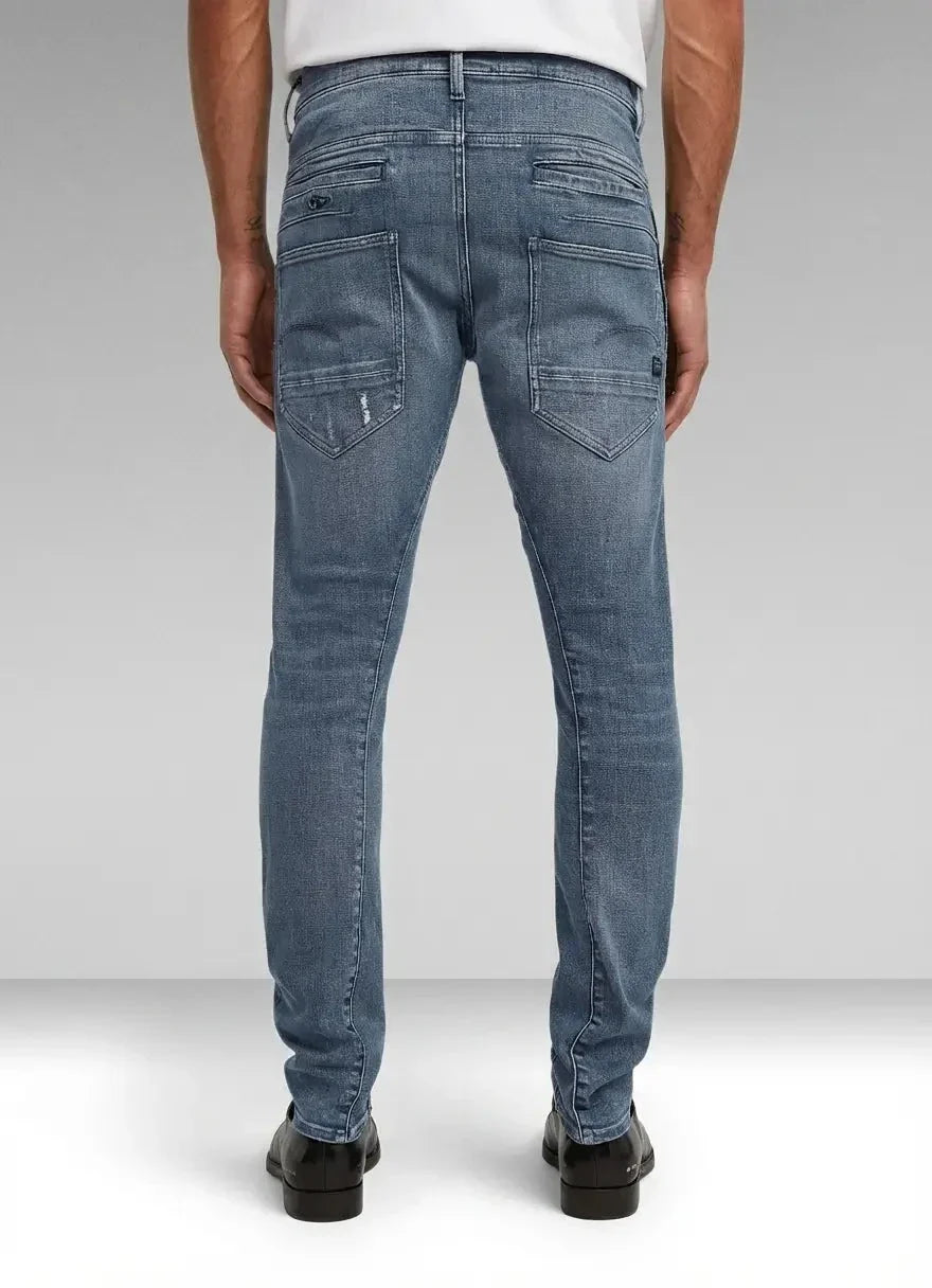 G-Star RAW D-Staq  Faded Blue Pebble Restored 3D Slim Jeans