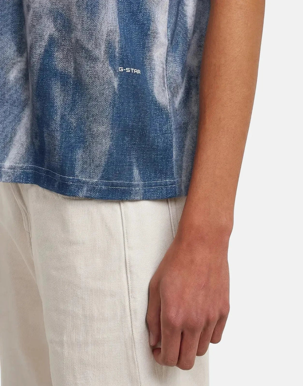 G-Star RAW Denim Print Denim Flame T-Shirt