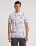 G-Star RAW Dunda Slim AOP White Polo Shirt
