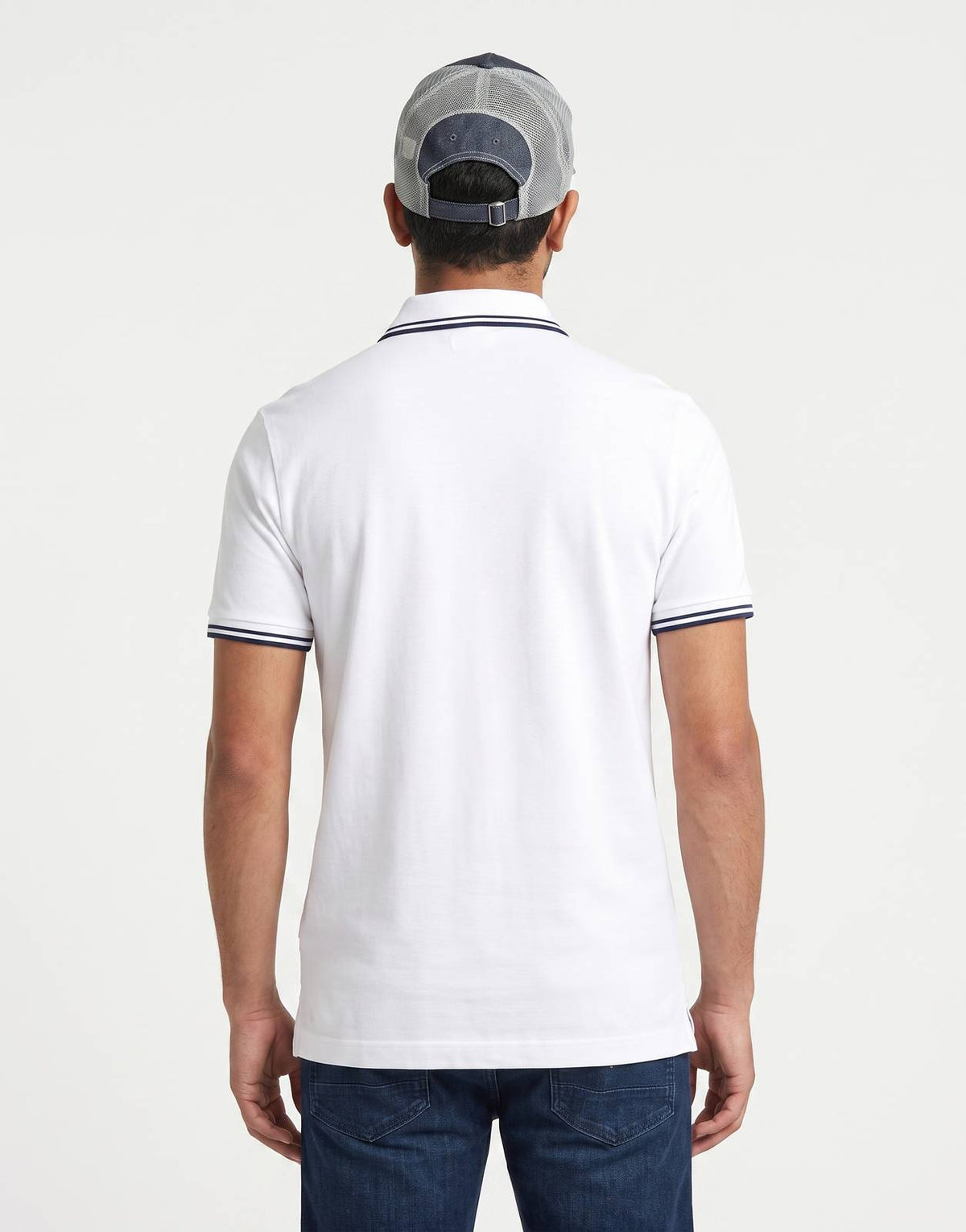G-Star RAW Dunda Slim Stripe White Polo Shirt