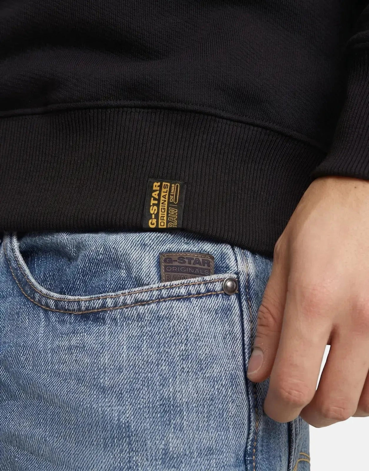 G-Star RAW Essential Relaxed Black Sweatshirt